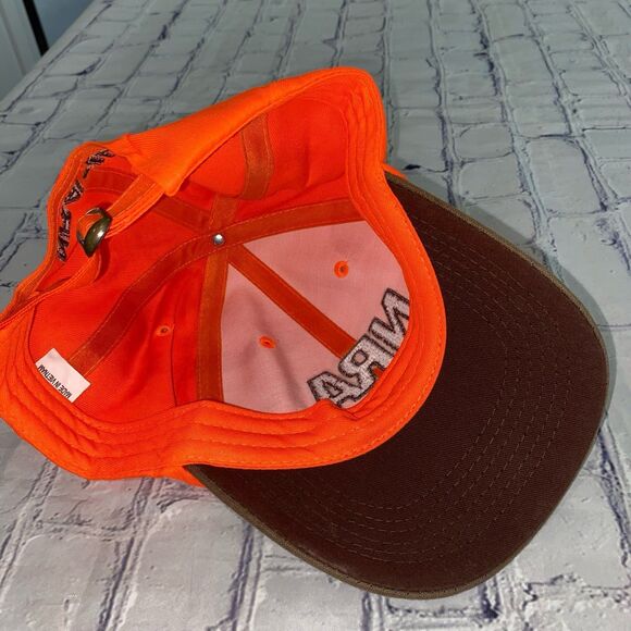 NRA Cap Hat Unisex Adjustable Strap Color Safety Orange Embroidered Logo - Picture 11 of 12